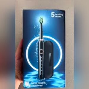 Black Electric Toothbrush with 5 Modes